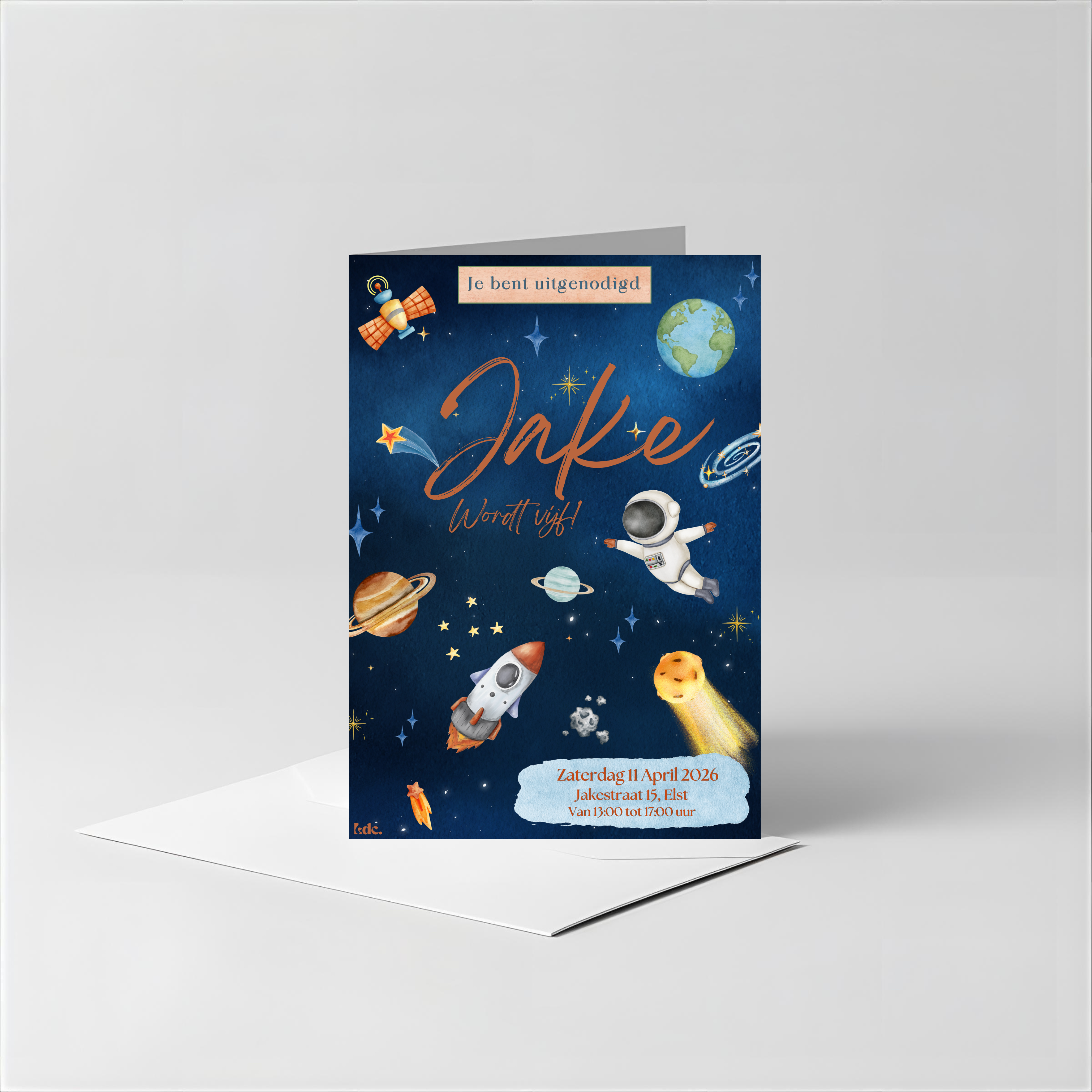 Outer Space Verjaardagsuitnodiging | Jongensfeestje
